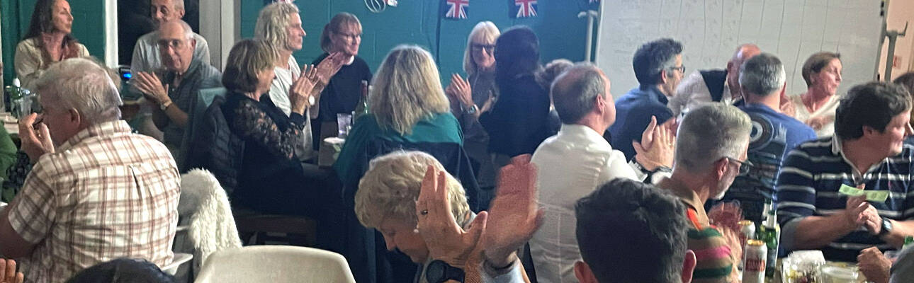 Members of East Bergholt Tennis Club at the clubs quiz night.