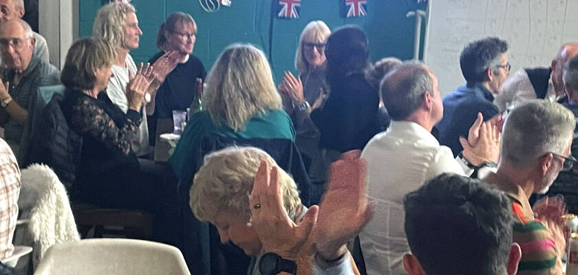 Members of East Bergholt Tennis Club at the clubs quiz night.