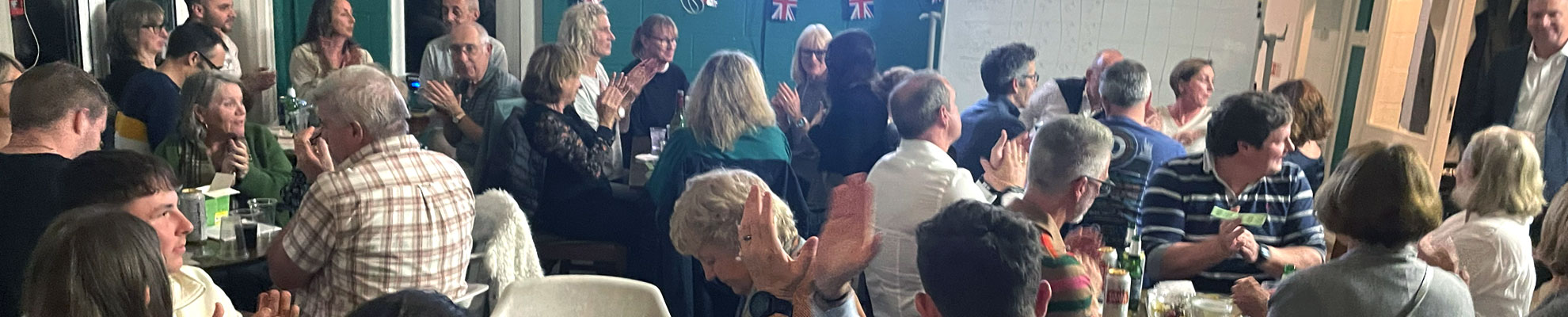 Members of East Bergholt Tennis Club at the clubs quiz night.