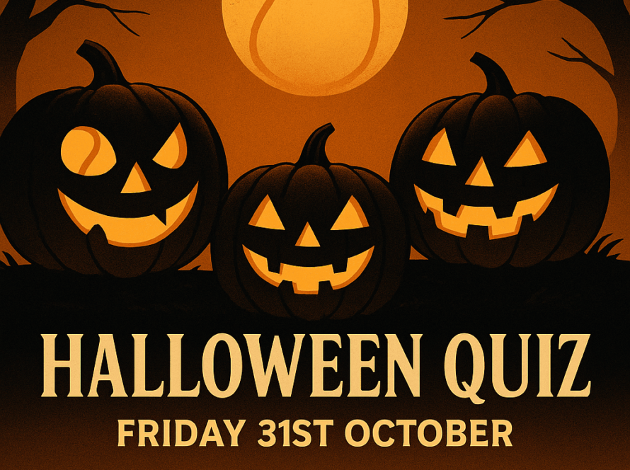 Poster promoting the club's Halloween Quiz on 31 October